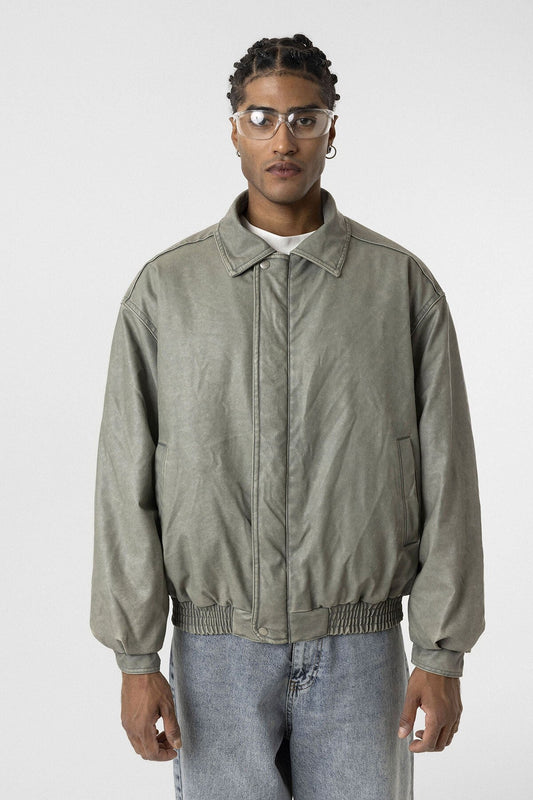 Oversized Leather Jacket (Machine Washable)