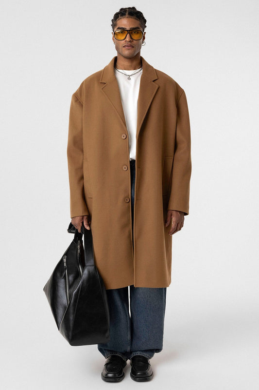 Oversized Long Cashmere Coat