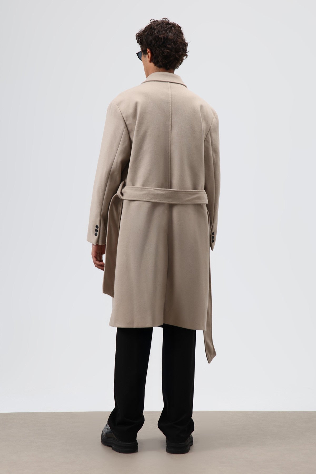 Oversized Double-Breasted Wool Coat