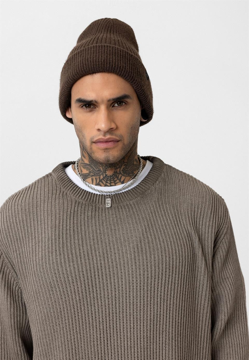 Oversized Washed Knit Sweater
