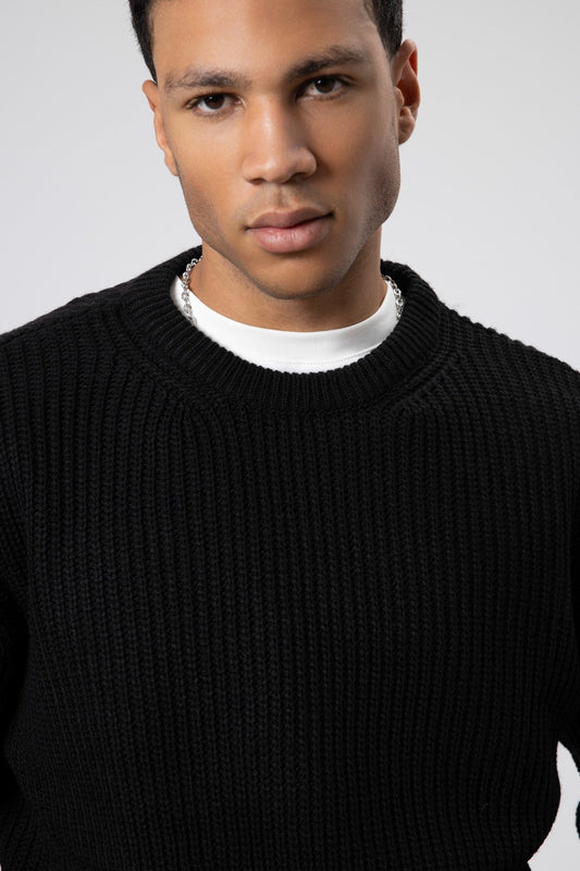 Oversized Crew-Neck Sweater V60-10