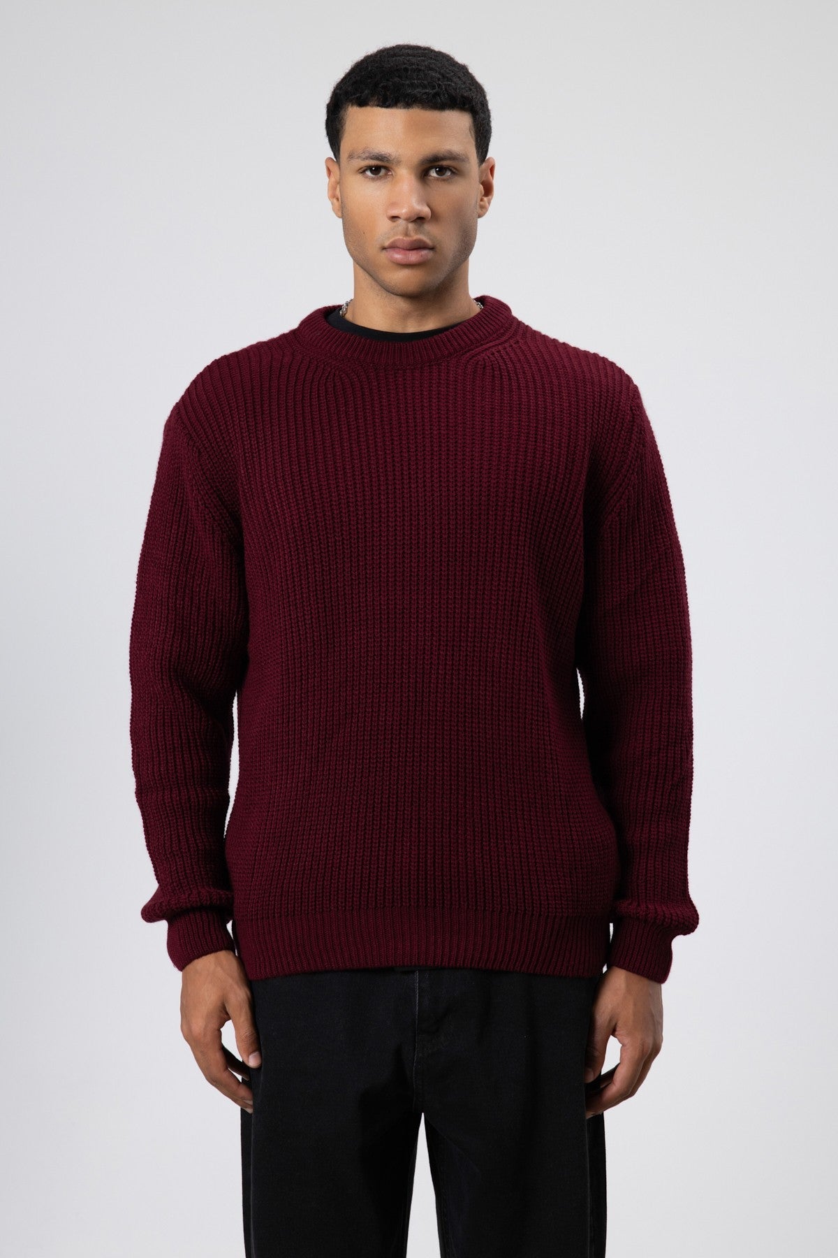 Oversized Crew-Neck Sweater V60-10