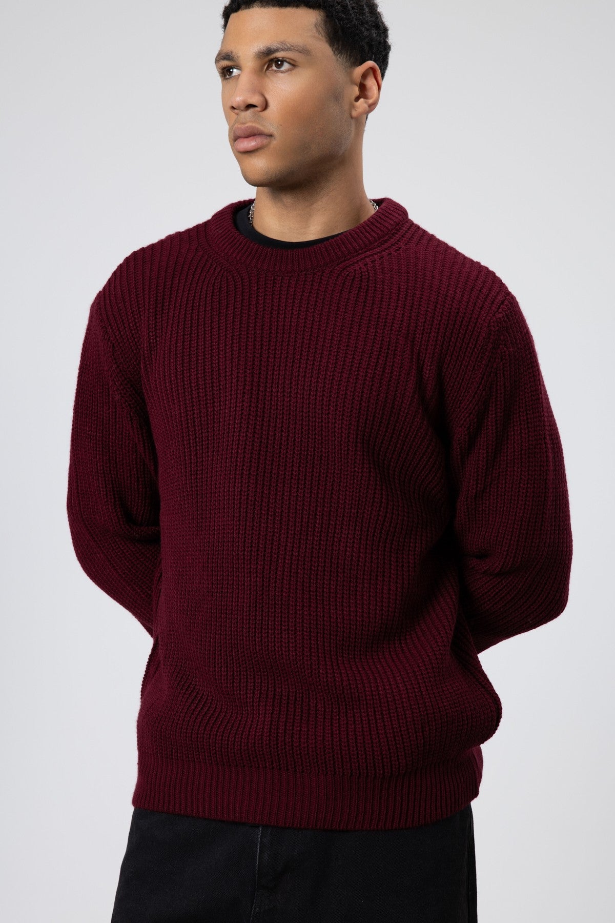 Oversized Crew-Neck Sweater V60-10
