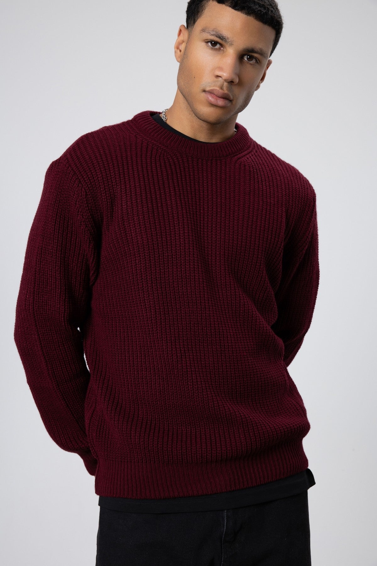 Oversized Crew-Neck Sweater V60-10