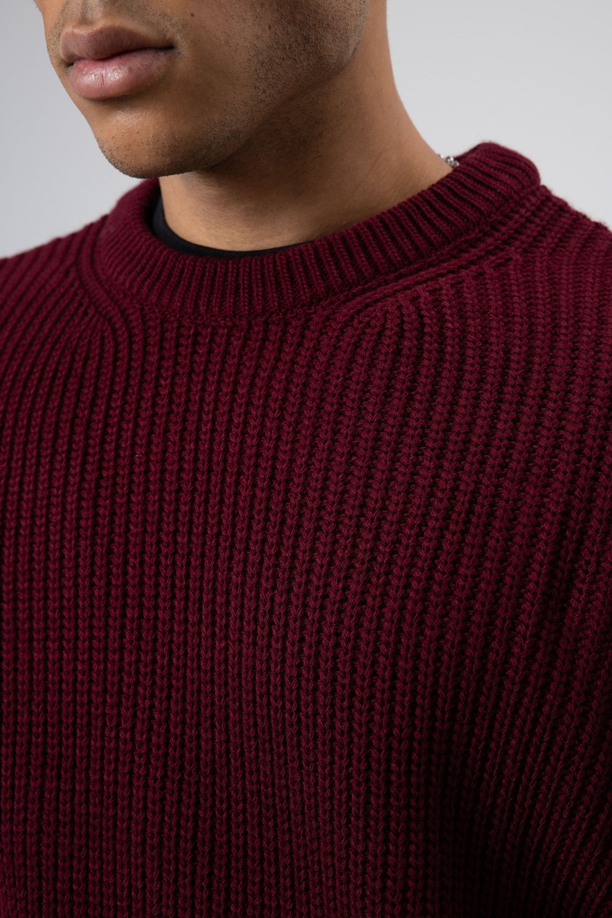 Oversized Crew-Neck Sweater V60-10