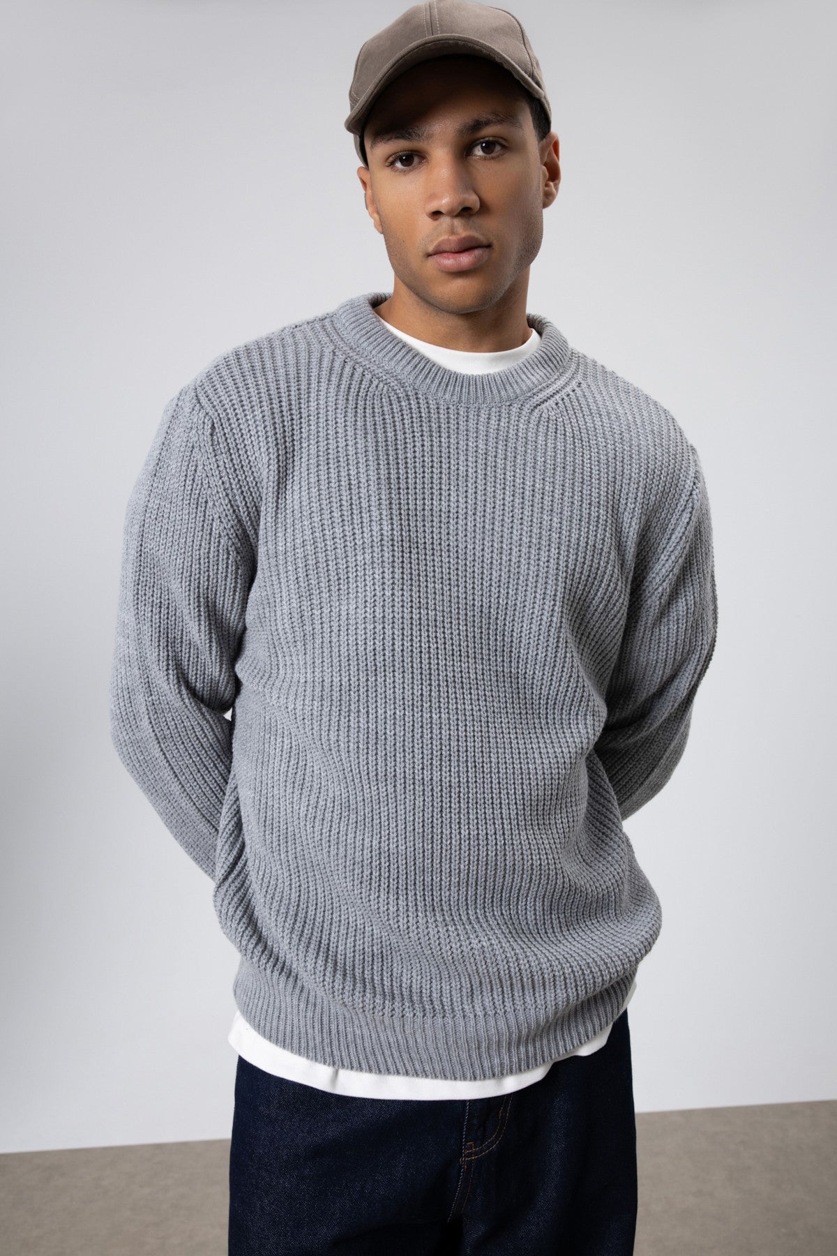 Oversized Crew-Neck Sweater
