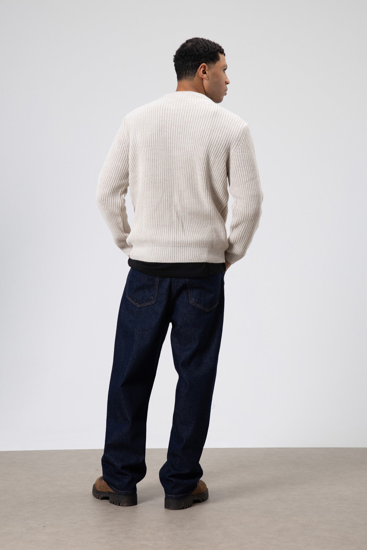 Oversized Crew-Neck Sweater