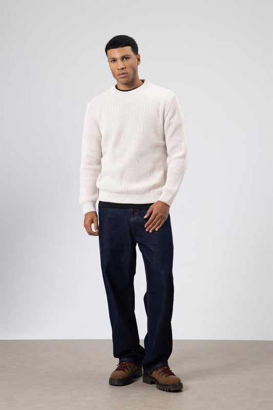 Oversized Crew-Neck Sweater V60-10