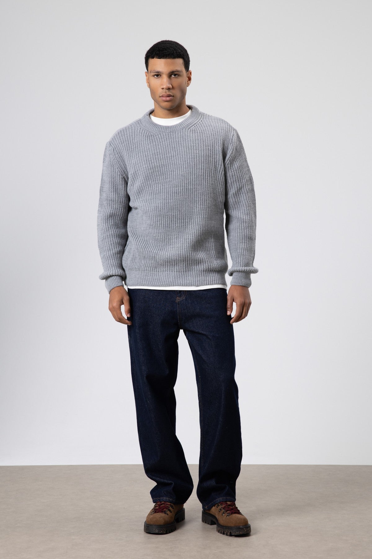Oversized Crew-Neck Sweater