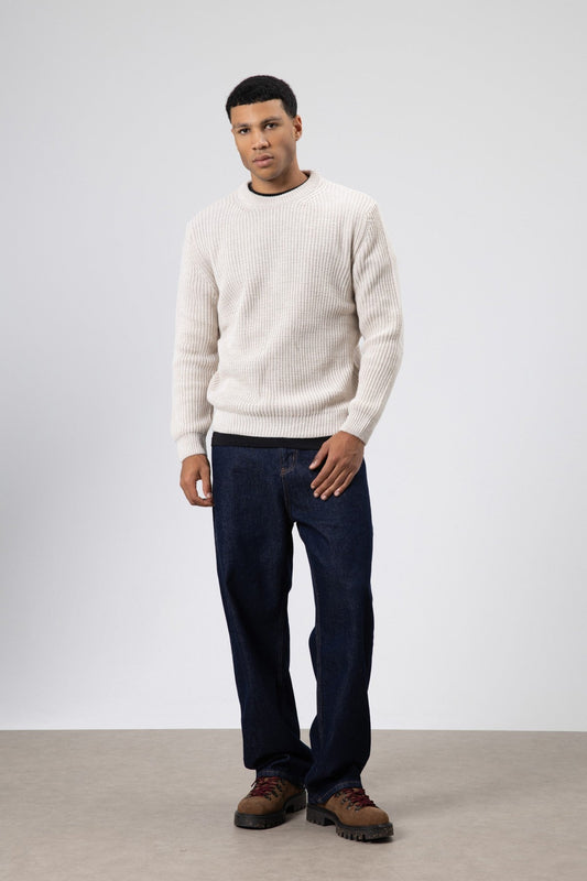 Oversized Crew-Neck Sweater