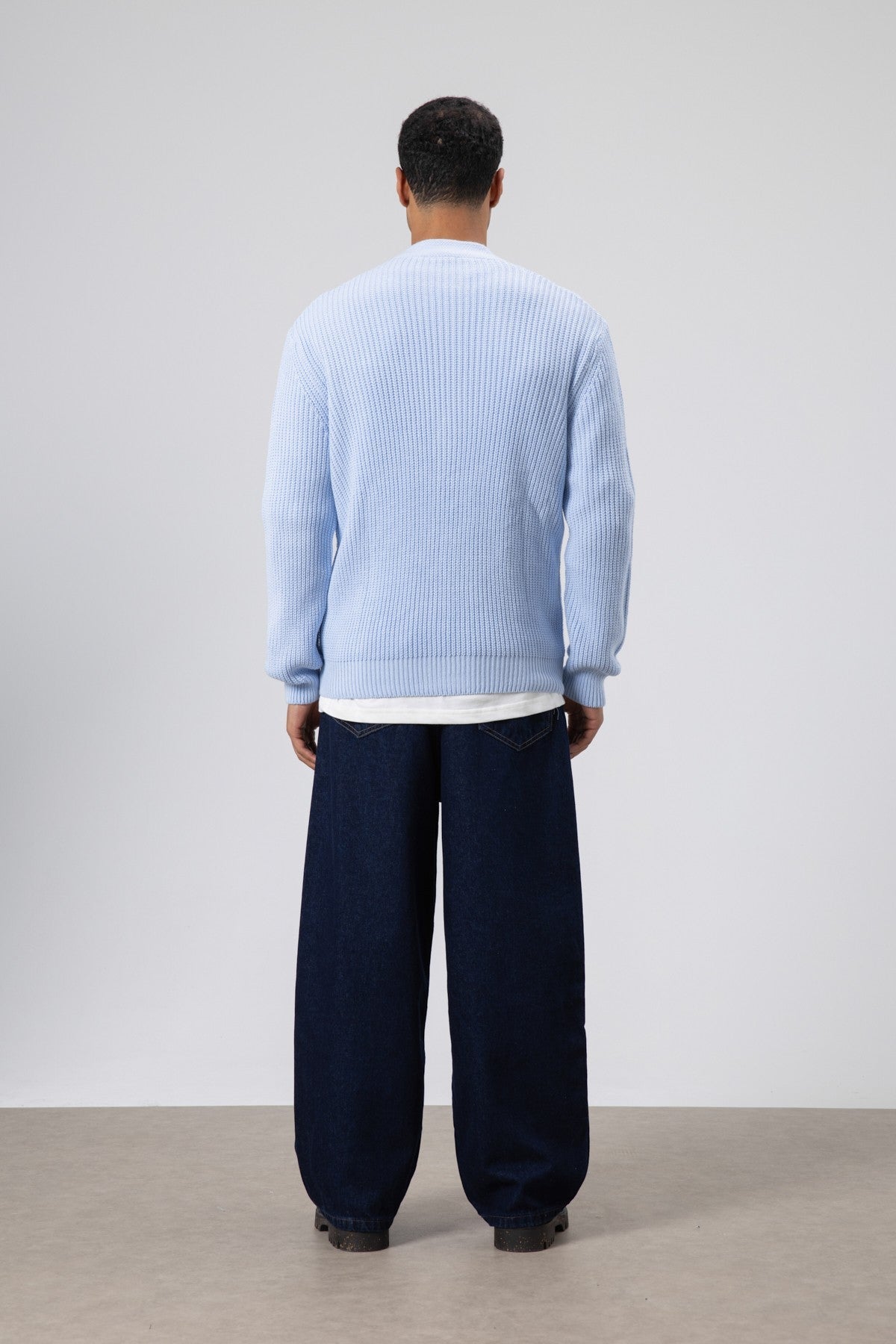 V-Neck Button-Front Knitted Cardigan