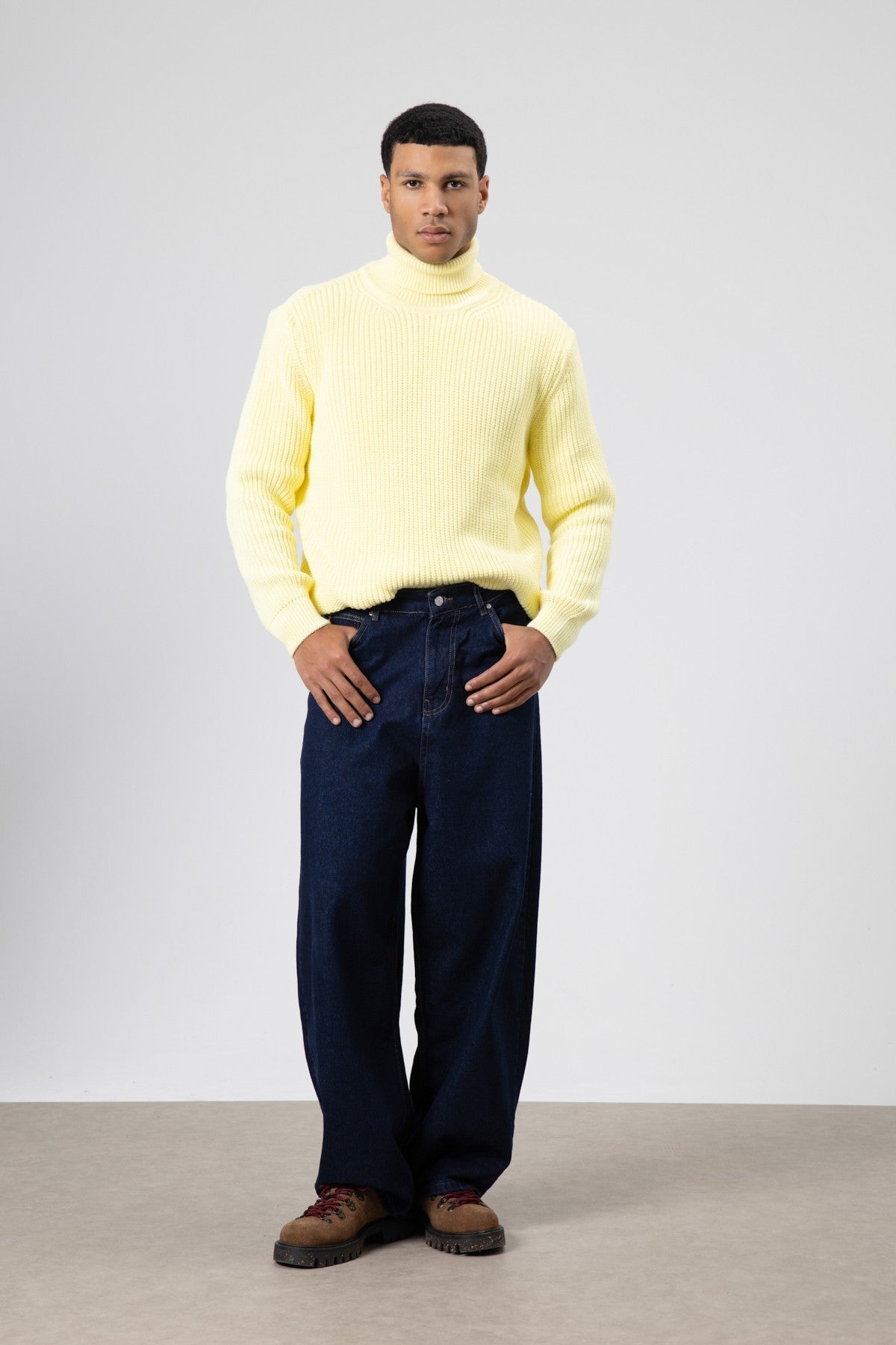 Oversized Knit Turtleneck Sweater