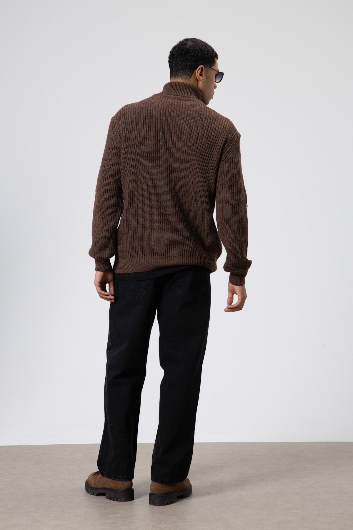 Oversized Knit Turtleneck Sweater