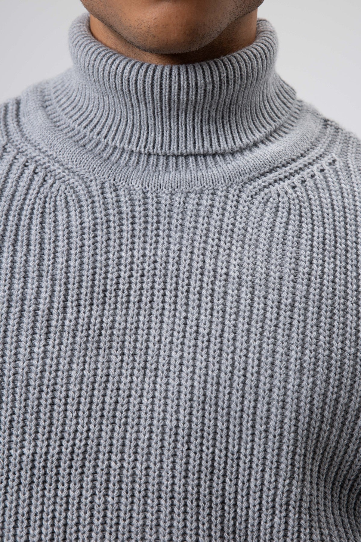 Oversized Knit Turtleneck Sweater