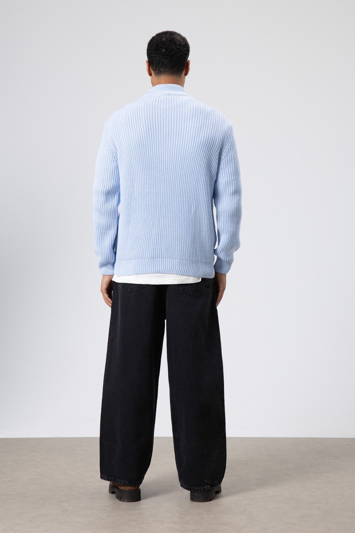 Oversized Knit Turtleneck Sweater
