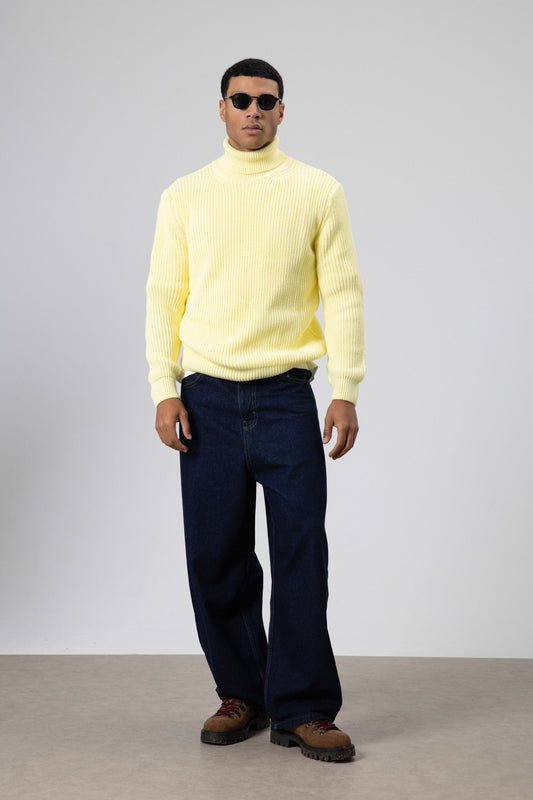 Oversized Knit Turtleneck Sweater