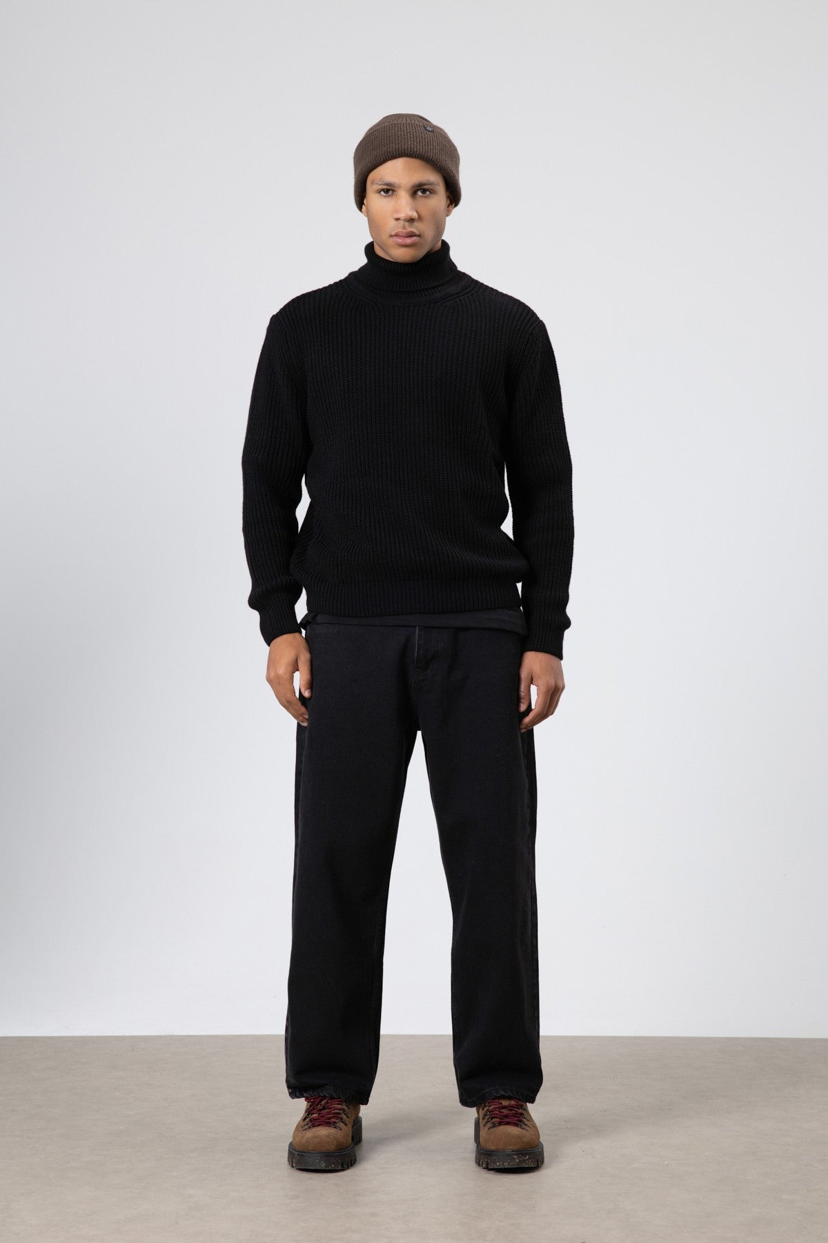 Oversized Knit Turtleneck Sweater