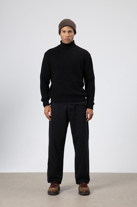 Oversized Knit Turtleneck Sweater