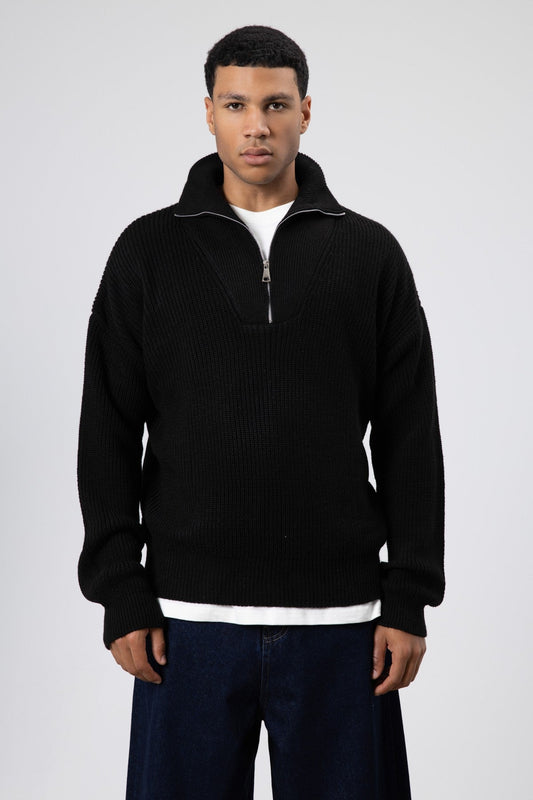 Half-Zip Knit Sweater