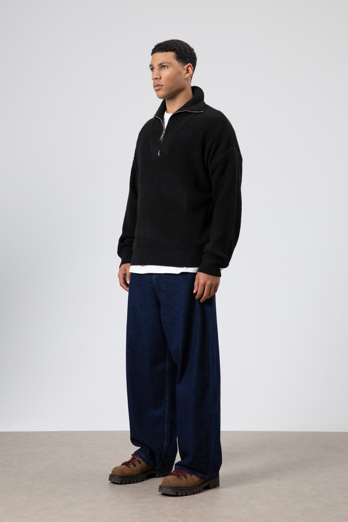 Half-Zip Knit Sweater