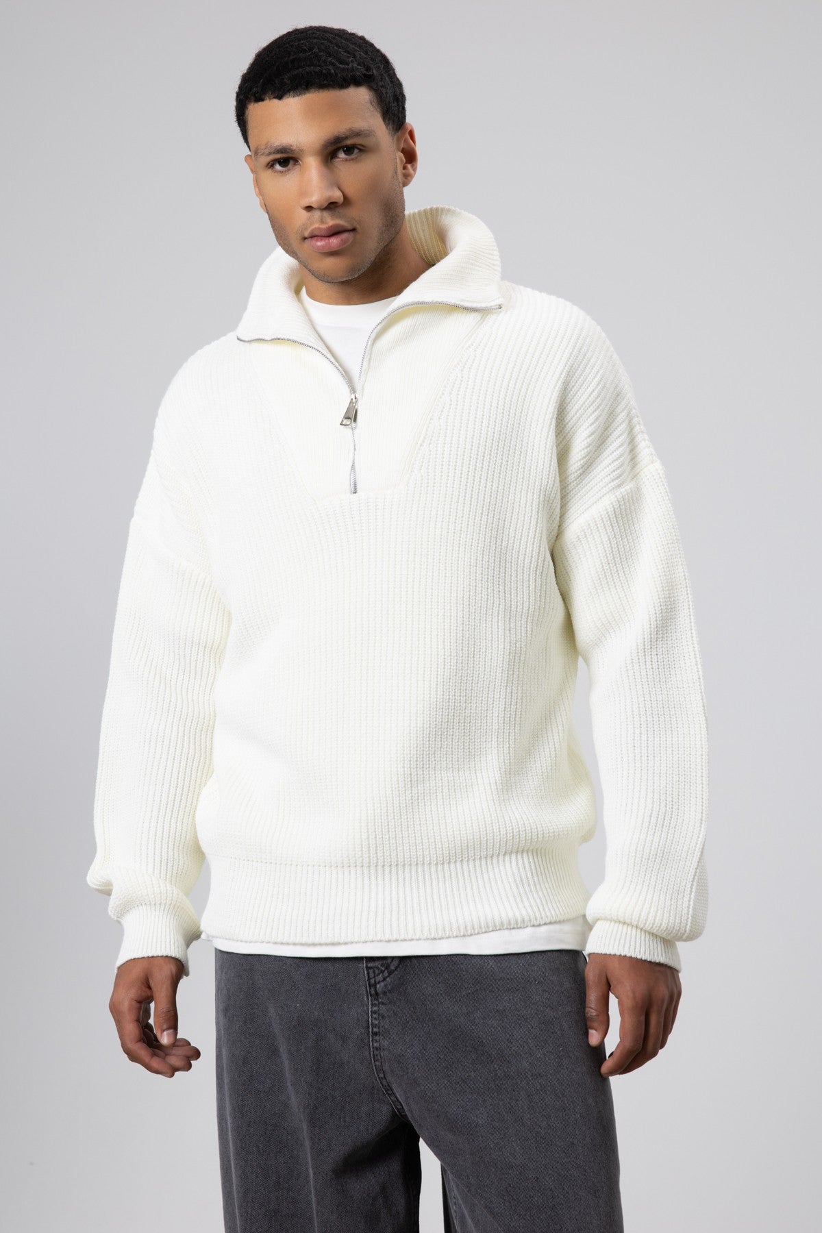 Half-Zip Knit Sweater