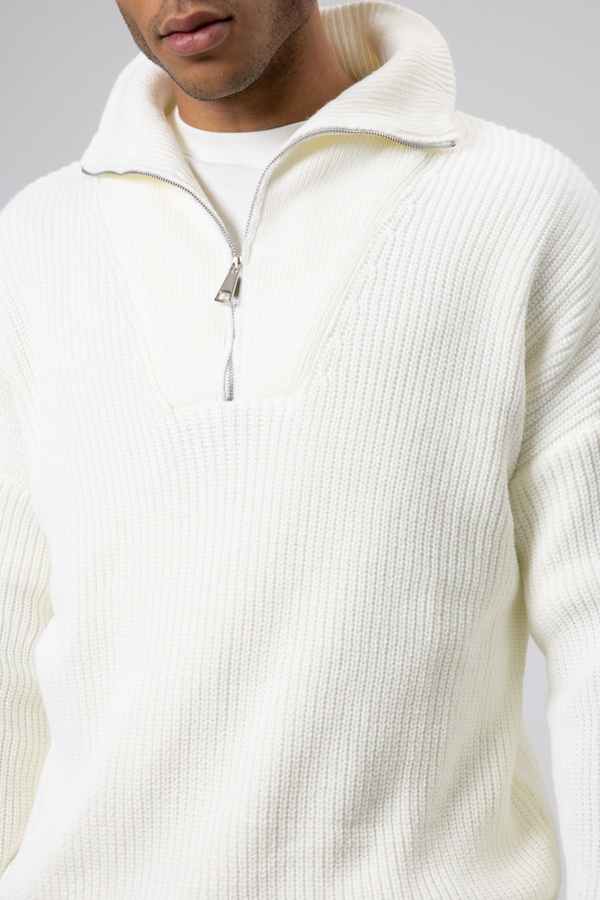 Half-Zip Knit Sweater