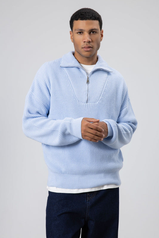 Half-Zip Knit Sweater