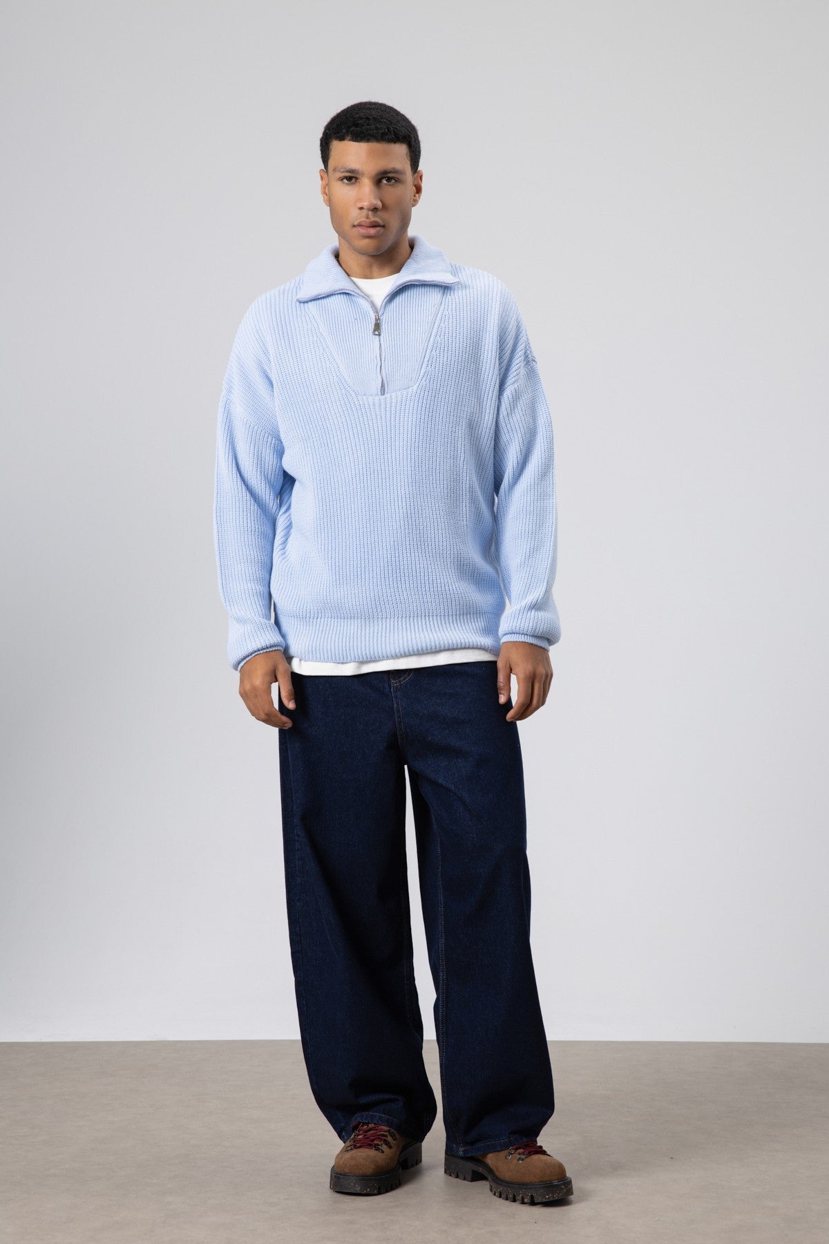 Half-Zip Knit Sweater