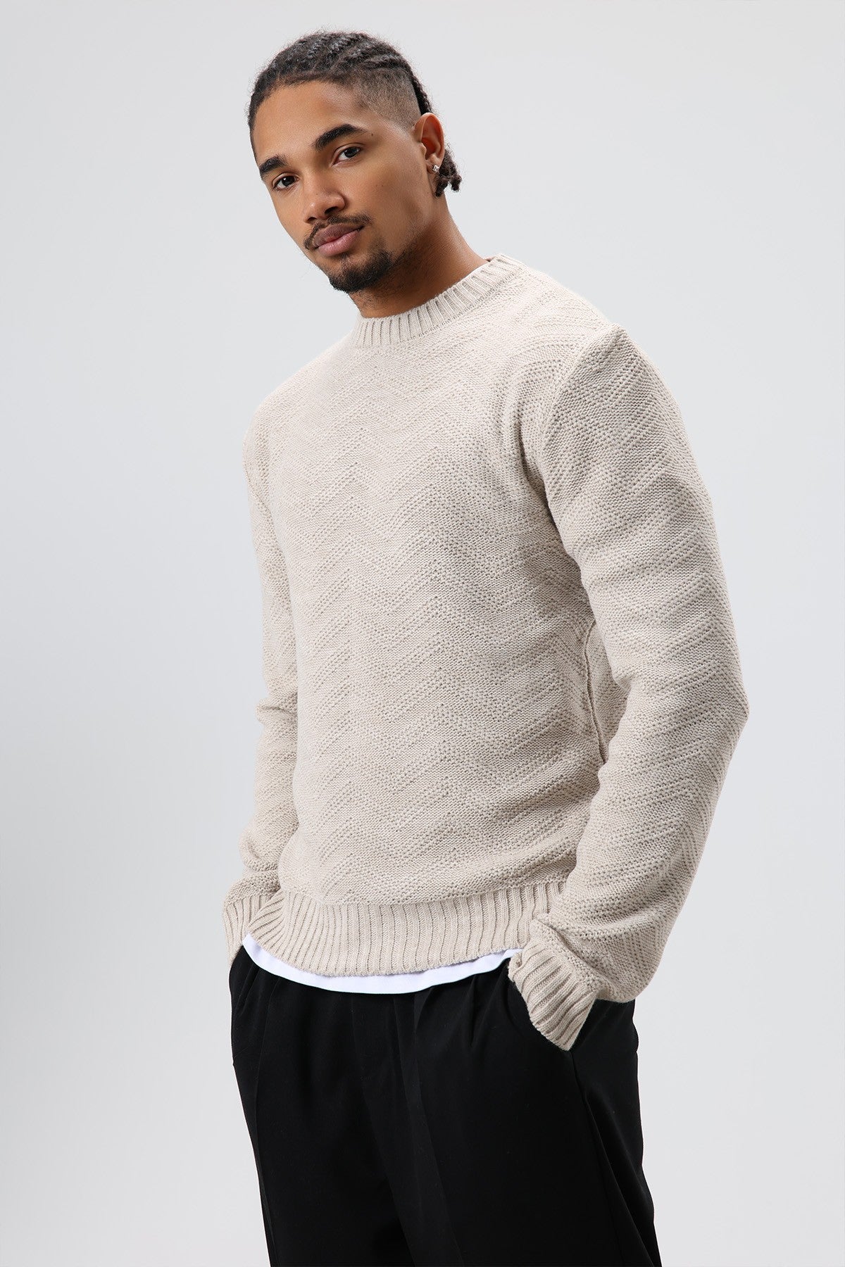 Oversized Crew-Neck Sweater
