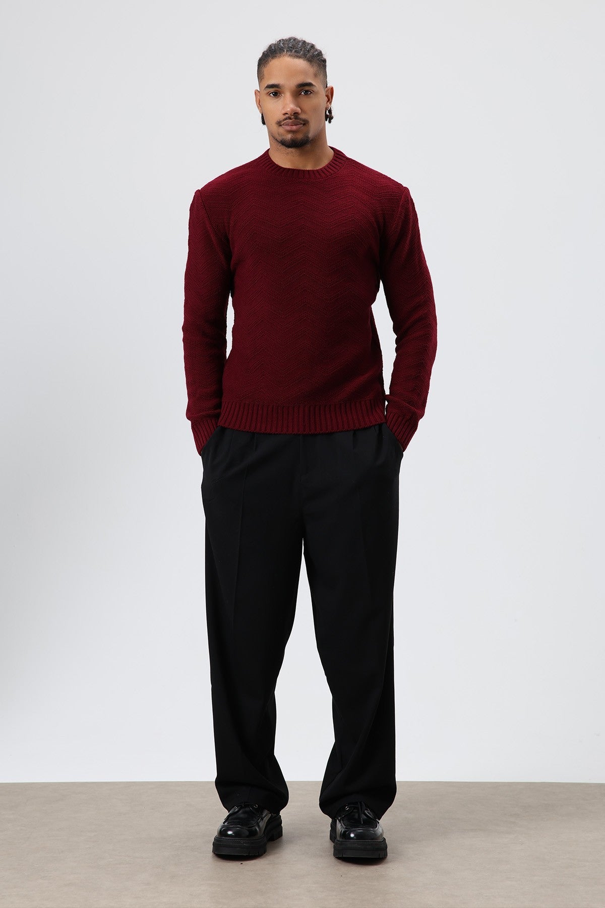 Oversized Crew-Neck Sweater