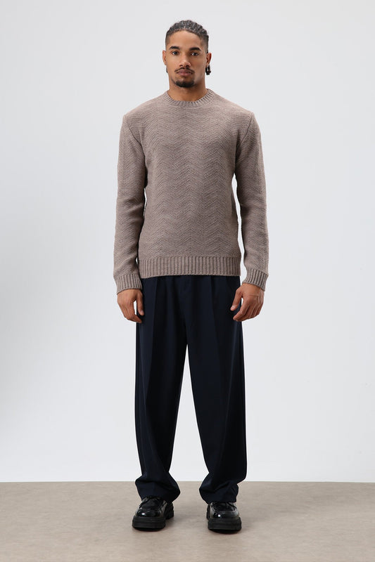 Oversized Crew-Neck Sweater