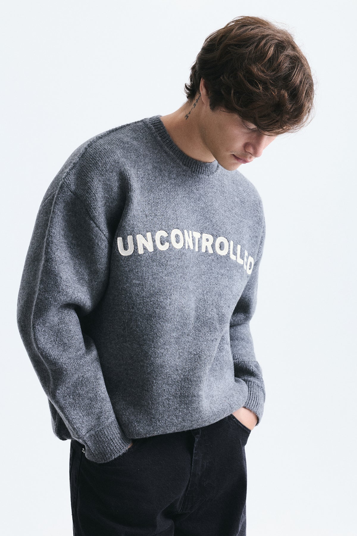 Oversized Printed Sweater