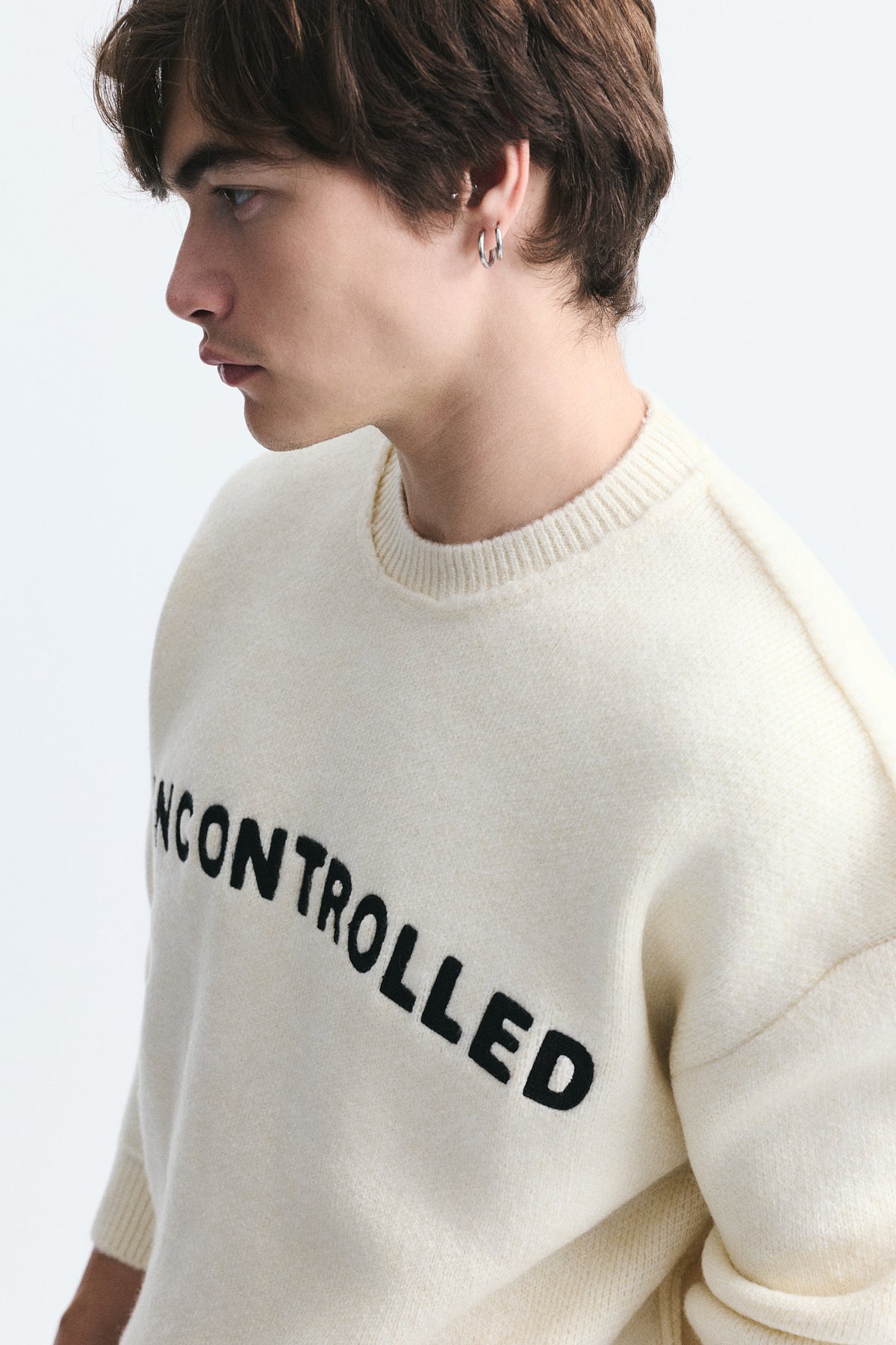 Oversized Printed Sweater
