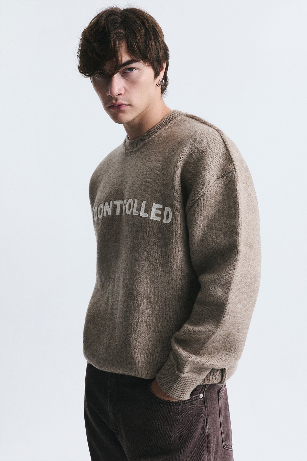 Oversized Printed Sweater