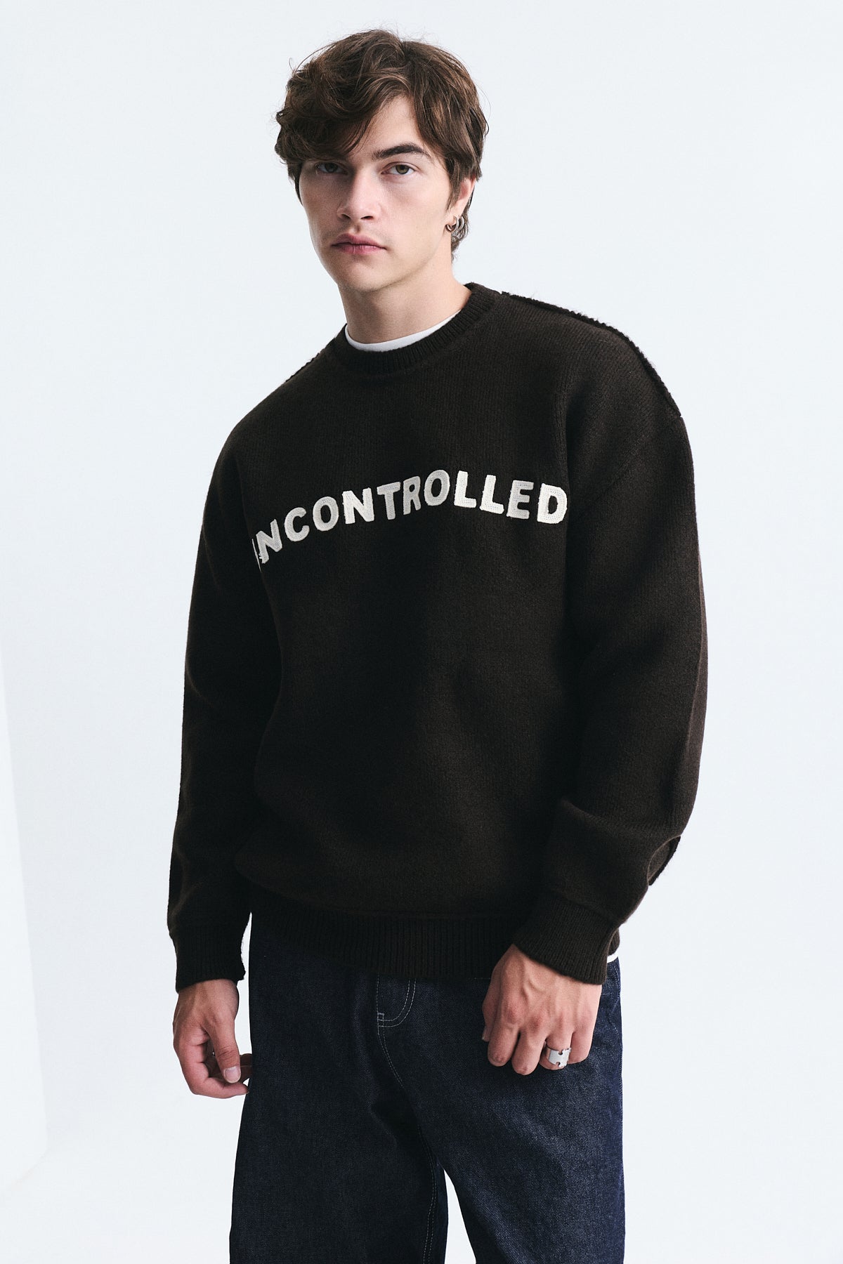 Oversized Printed Sweater