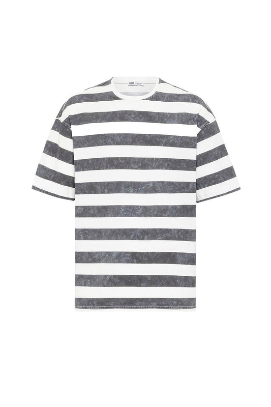 Oversized Striped T-Shirt (Pre-Washed)