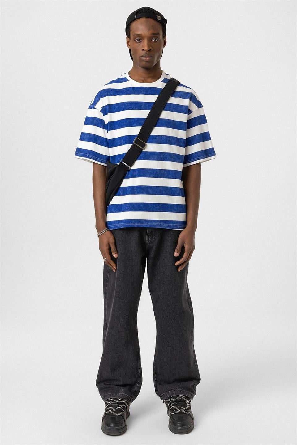 Oversized Striped T-Shirt (Pre-Washed)