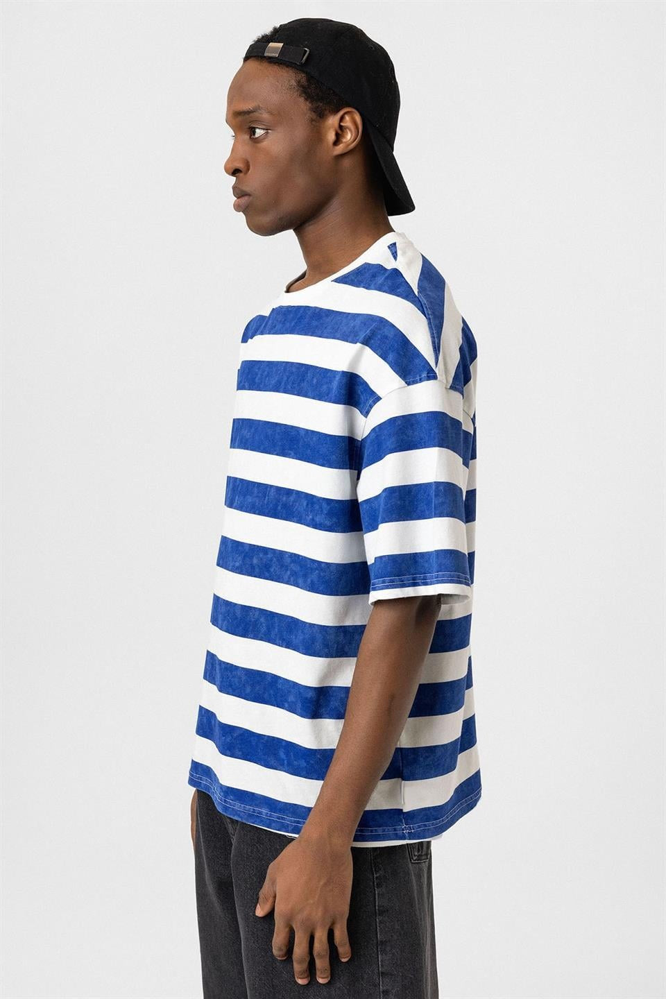 Oversized Striped T-Shirt (Pre-Washed)