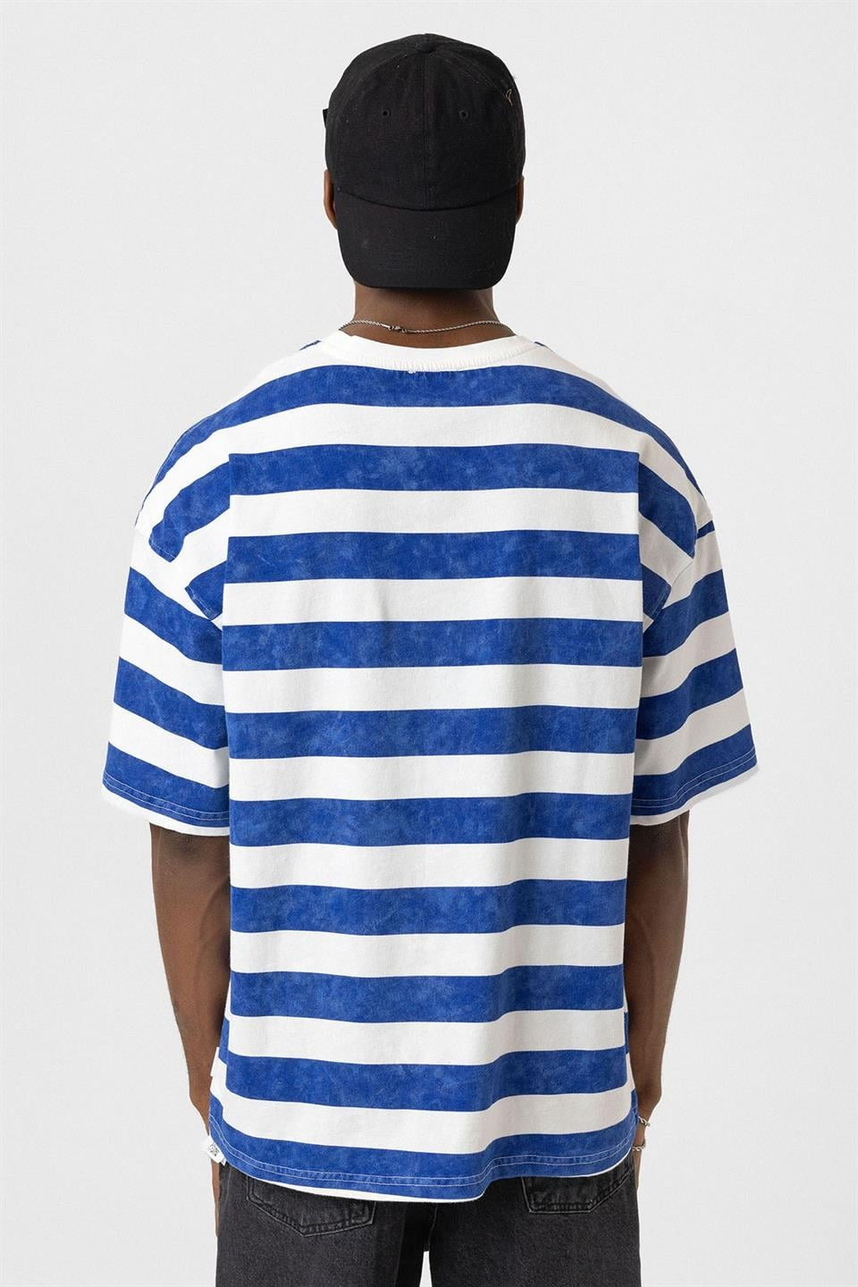 Oversized Striped T-Shirt (Pre-Washed)