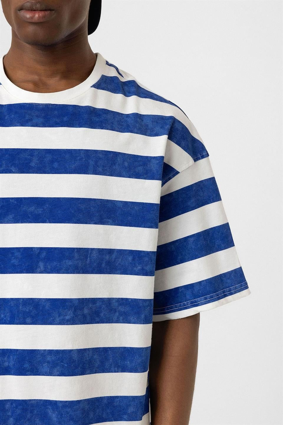 Oversized Striped T-Shirt (Pre-Washed)