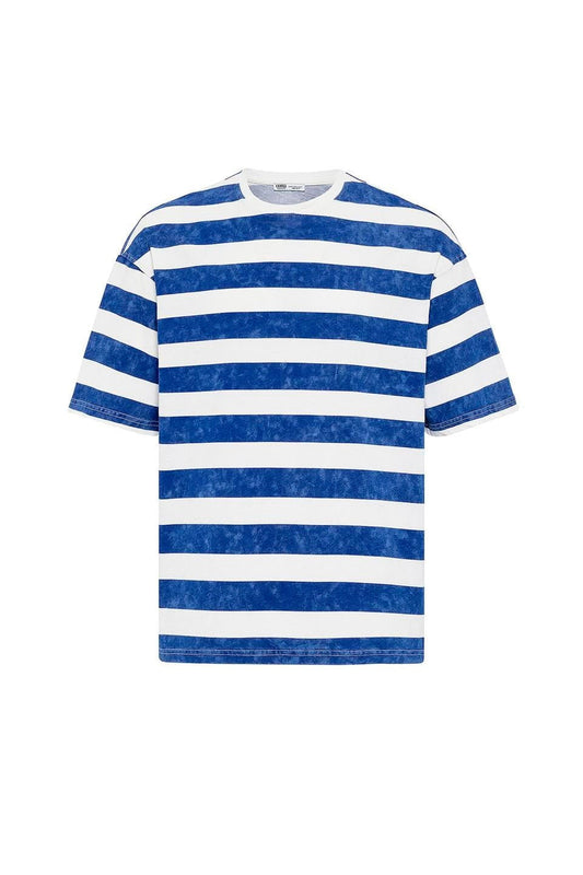 Oversized Striped T-Shirt (Pre-Washed)