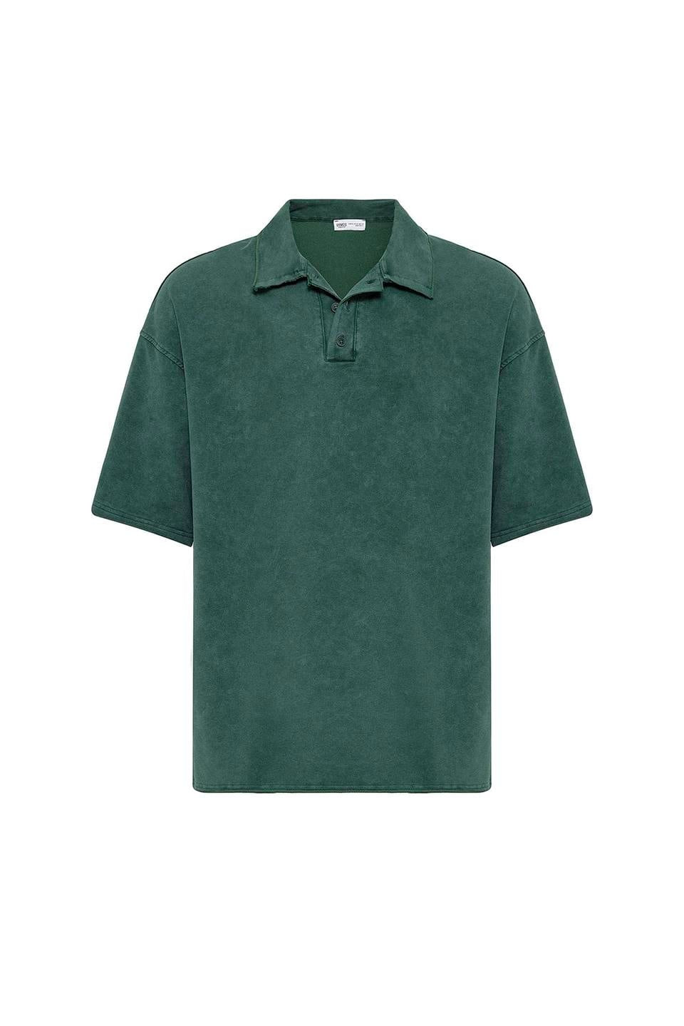 Oversized Polo-Neck T-Shirt (Machine Washable)