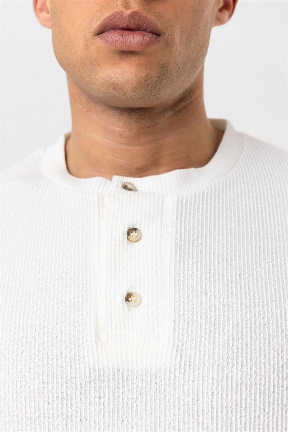 Oversized T-Shirt with Button-Down Collar