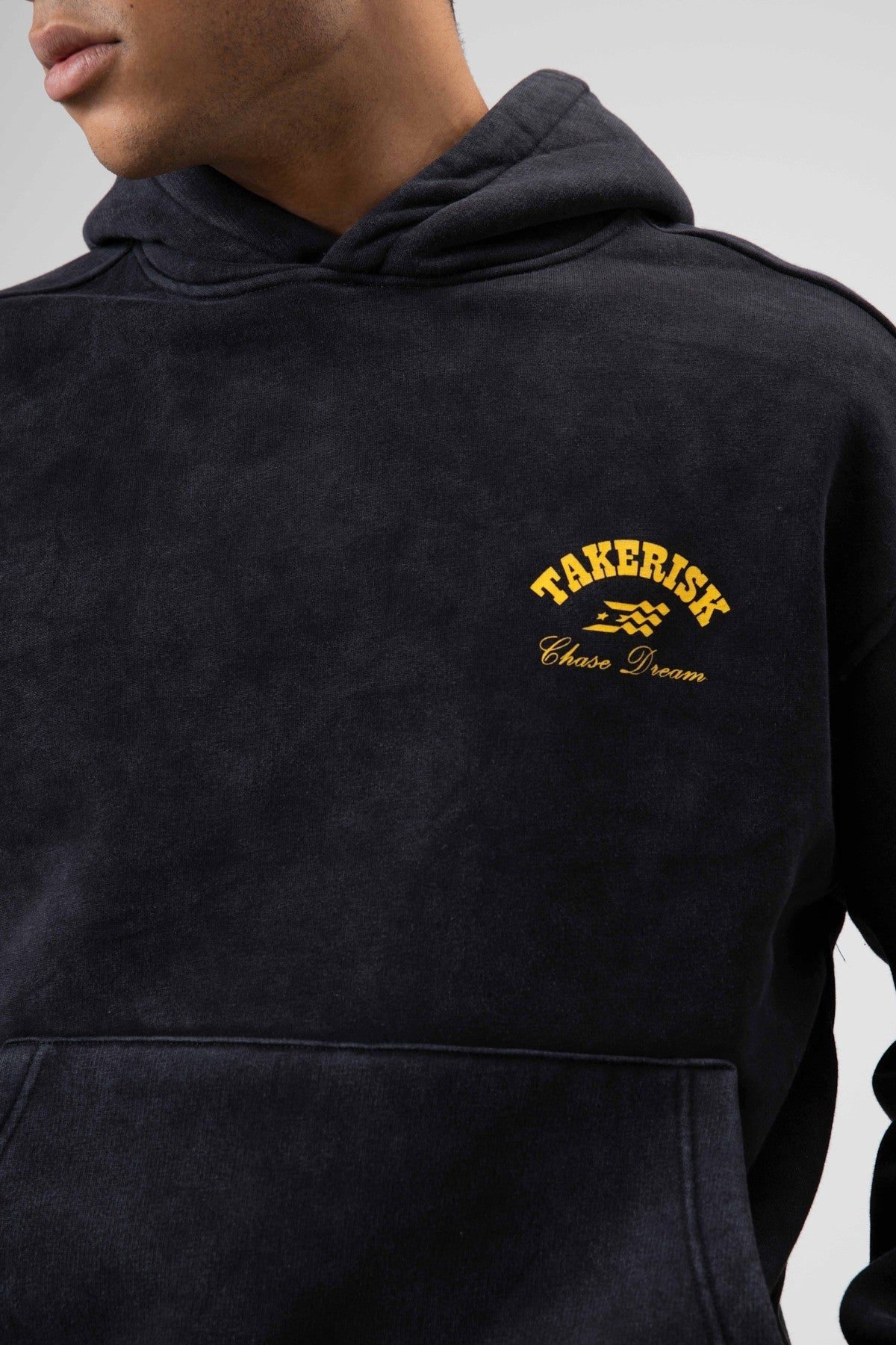 Oversized, Pre-Washed, Boxy-Fit Hooded Sweatshirt