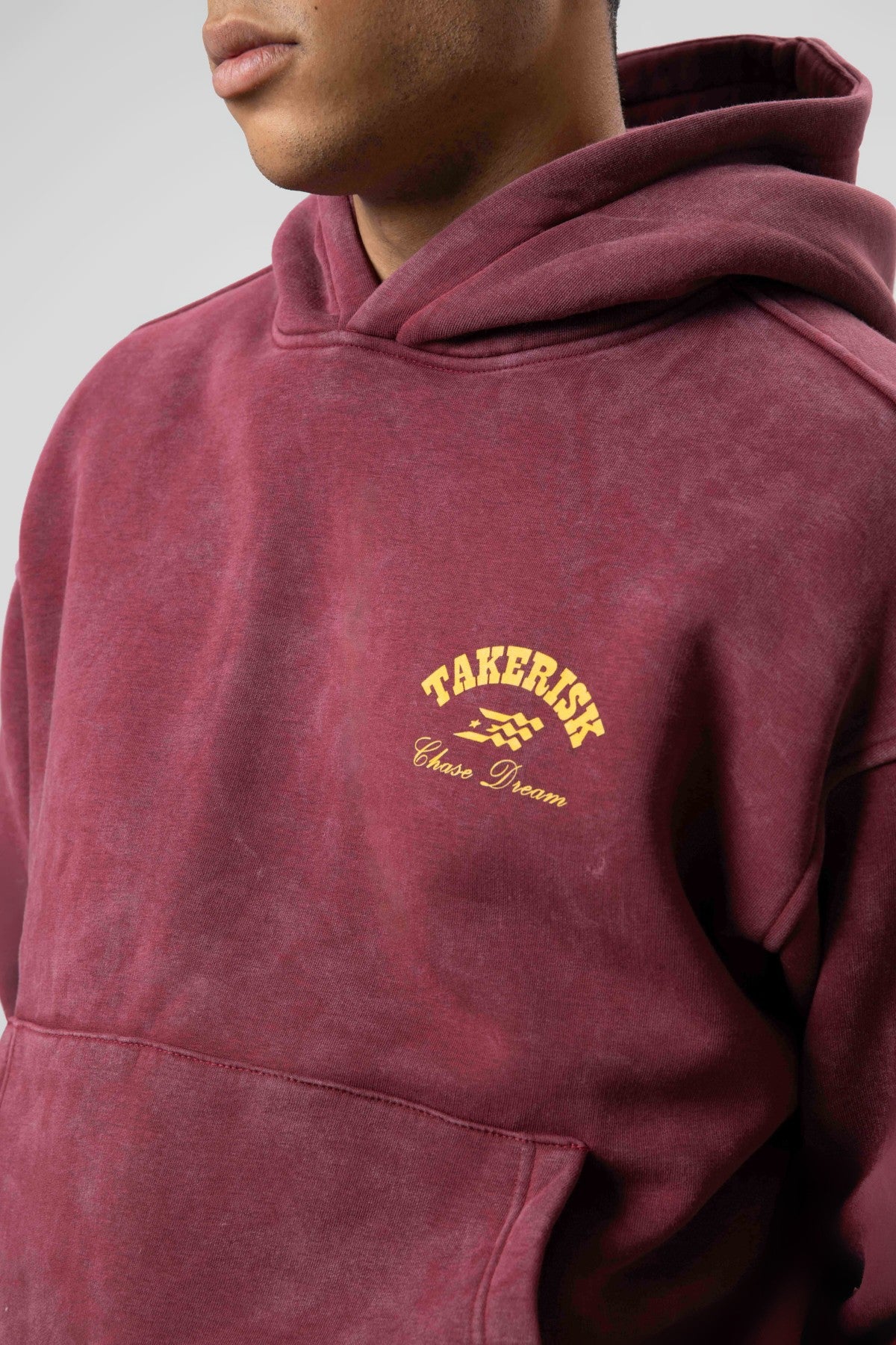 Oversized, Pre-Washed, Boxy-Fit Hooded Sweatshirt