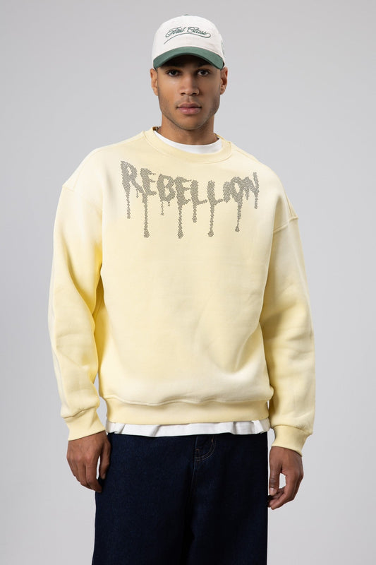 Oversized Printed Sweatshirt (Machine Washable)