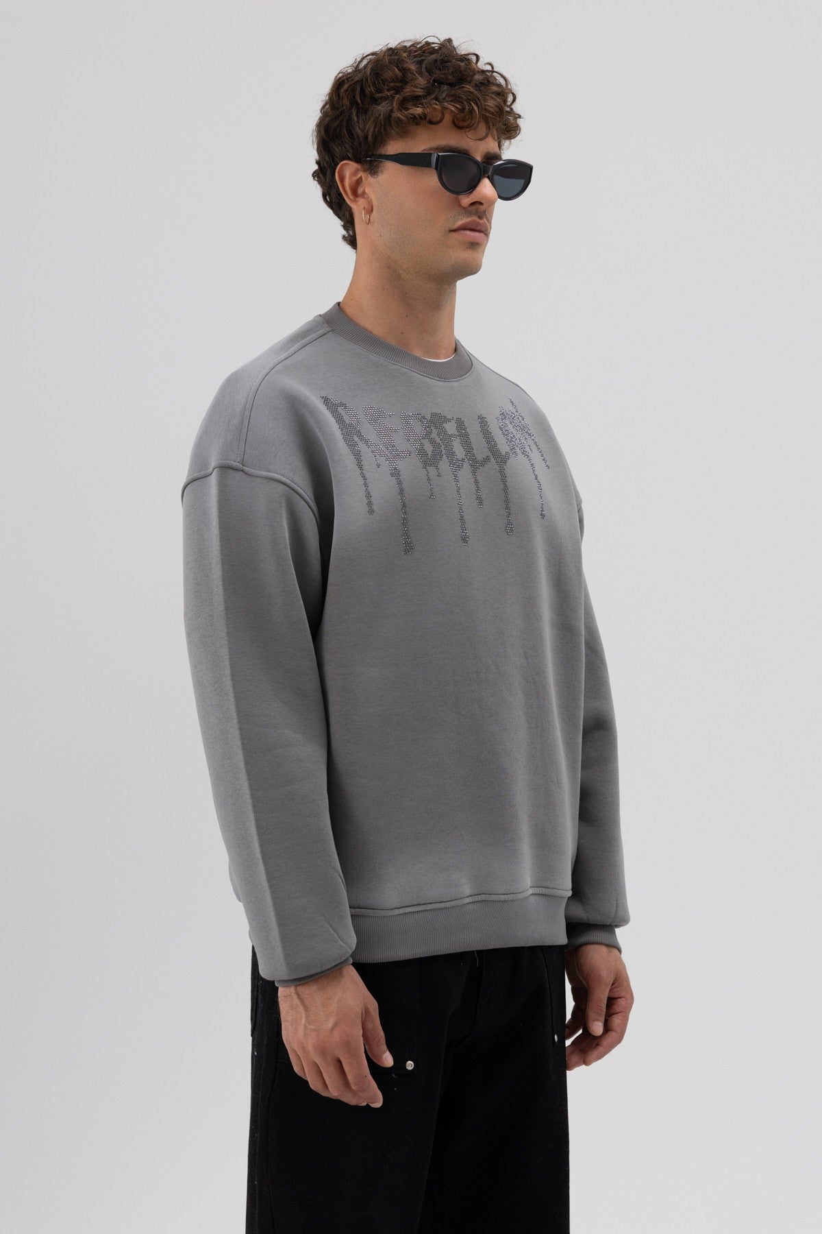 Oversized Printed Sweatshirt (Machine Washable) V70-101