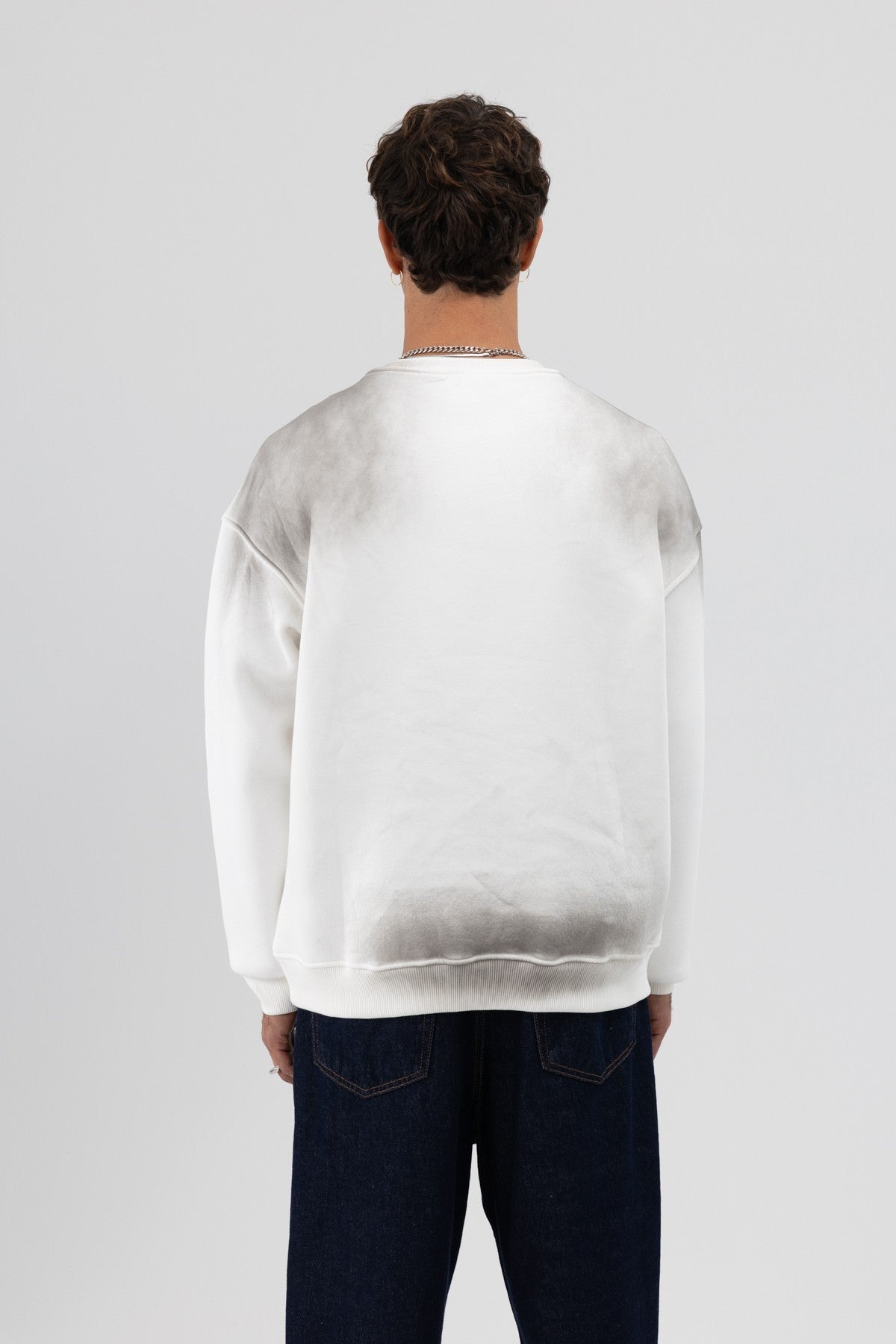 Oversized Printed Sweatshirt (Machine Washable)
