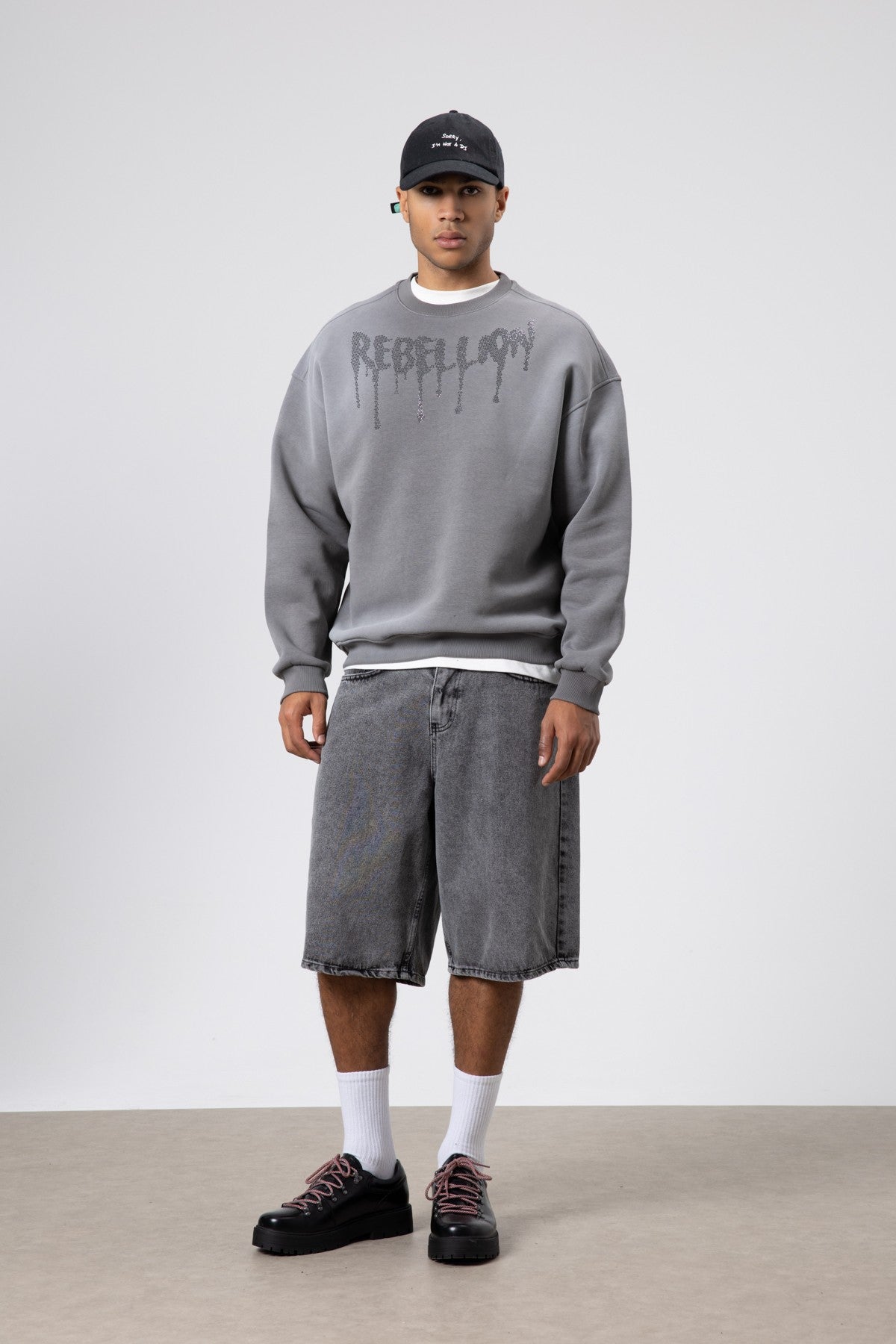 Oversized Printed Sweatshirt (Machine Washable)