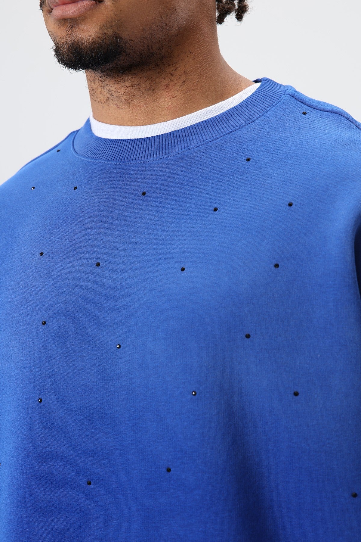 Oversized Sweatshirt with Stone-Washed Details